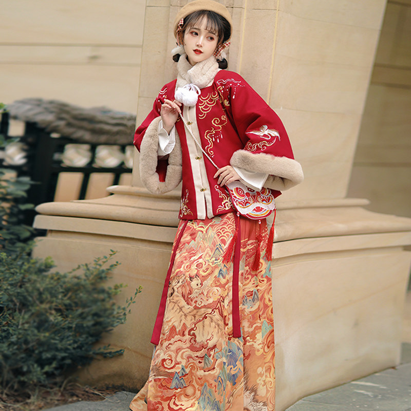 虎虎生威明制汉服2021新款马面裙 汉皙汉服