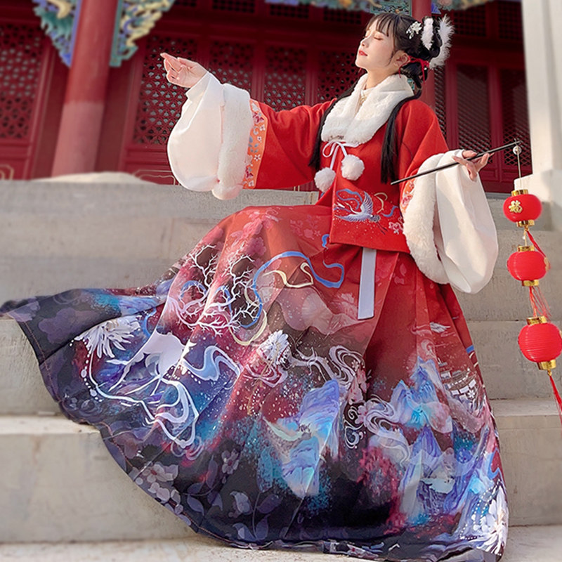 枫丹白鹿明制2021新款原创正品汉服 汉皙汉服