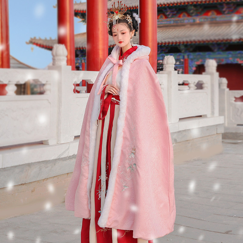 凤舞披风秋冬季正品原创中国风汉服 汉皙汉服