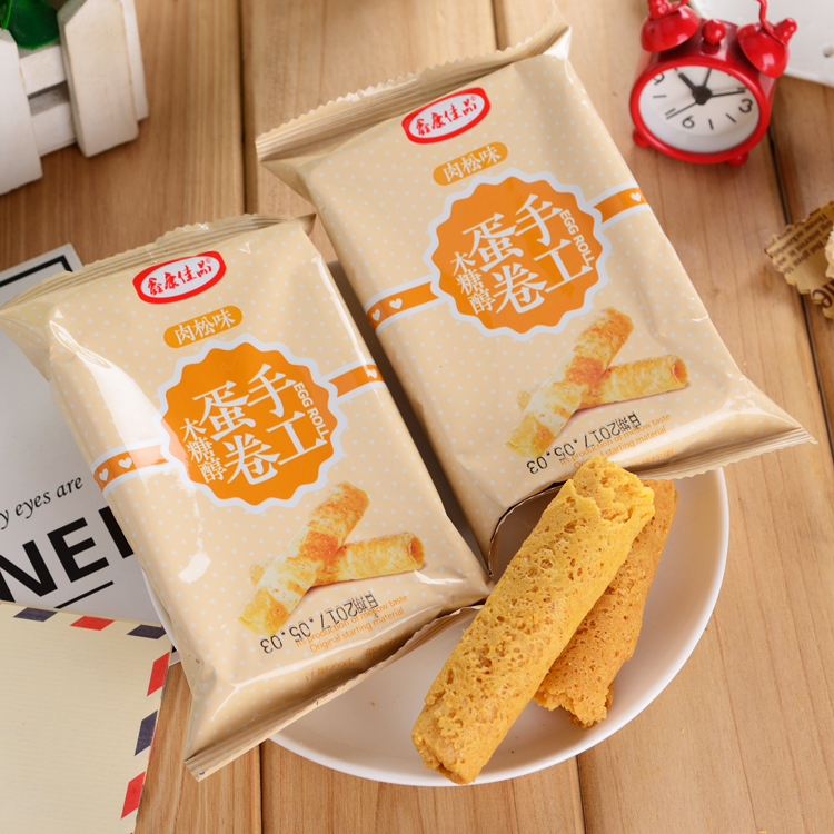 木糖醇咸味早餐糖精孕妇尿人蛋卷 禧食食品传统糕点