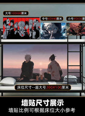 宿舍卧室咒术回战海报墙贴