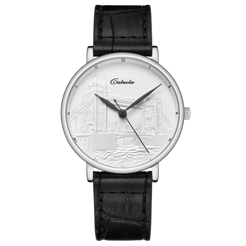 卡罗莱官方正品分期购浮雕石英表 iwochs国产腕表