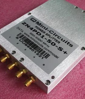 ZN4PD1-50-S+进口500-5000MHz SMA 一分四高频射频微波同轴功分器
