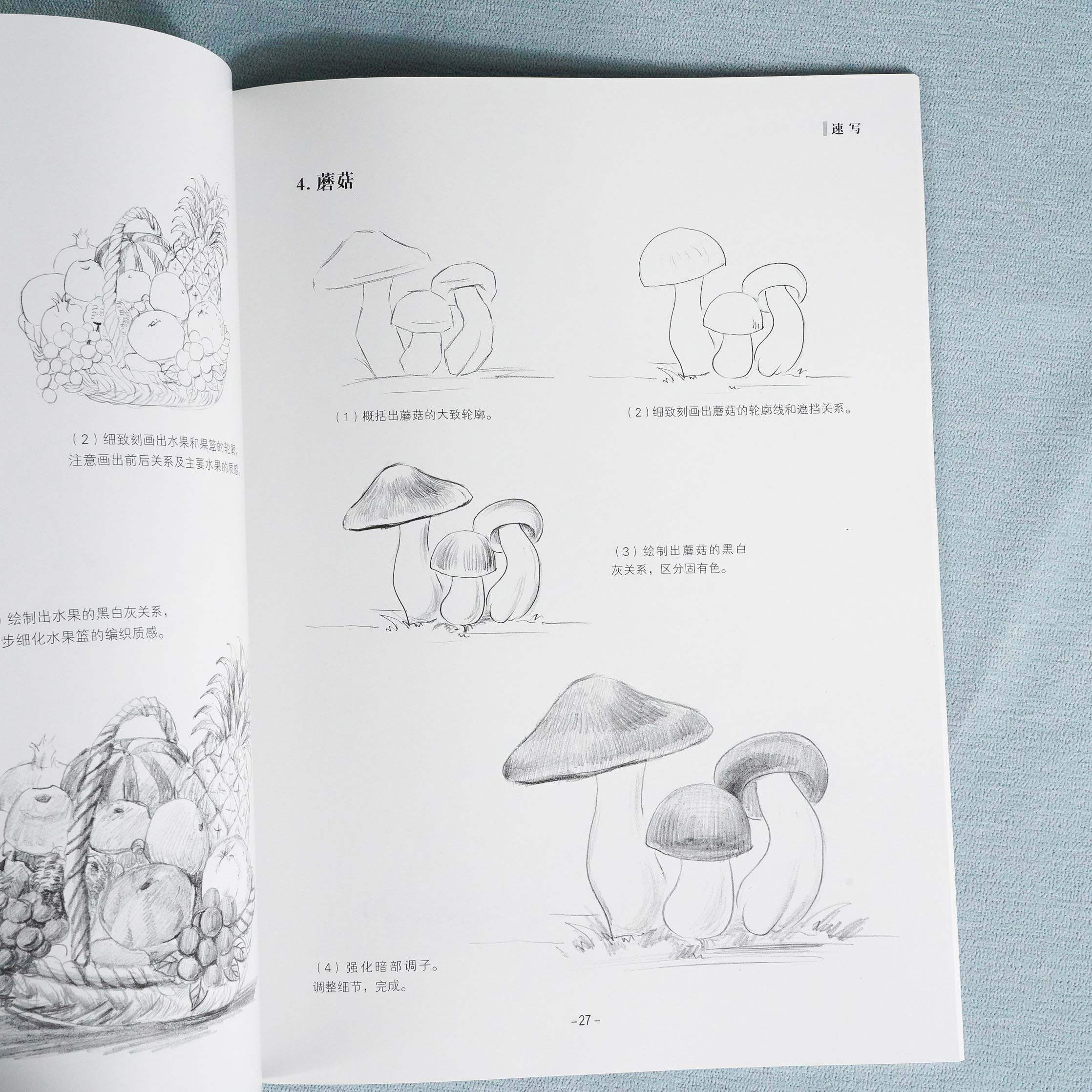 儿童学画起步丛书速写速写书人物临摹素描书入门自学零基础学画画教材素描书静物绘画书籍铅笔画美术书绘画工具书美术教材_虎窝淘