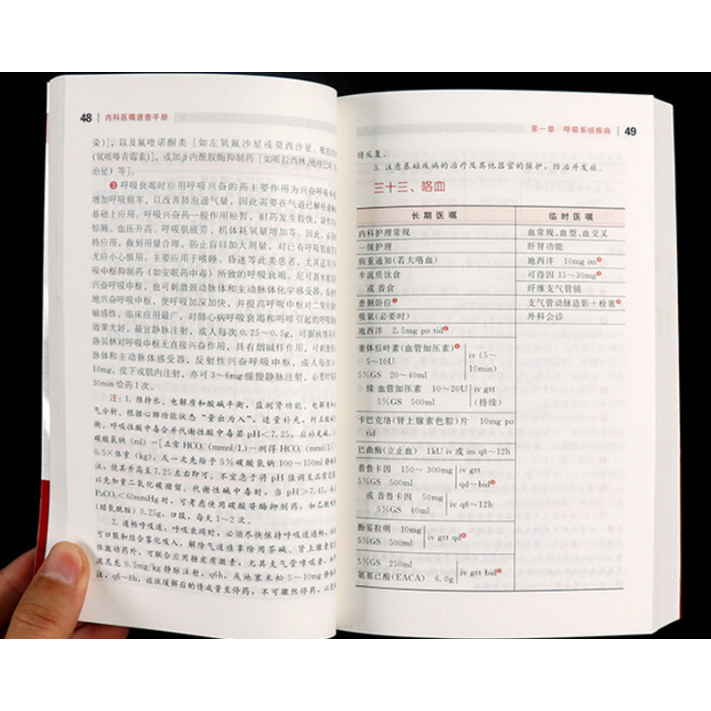 内科医嘱速查手册 第2版 实用内科学 协和内科住院医师临床诊疗 内科常见疾病鉴别诊断学 临床医嘱用药处方速查手册 医学书籍正版