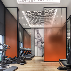 Наклейки на стекло 半透明彩色渐变办公室隔断磨砂玻璃贴膜创意曲线静电装饰贴纸定制