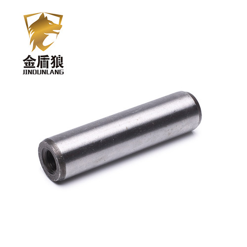 内螺纹圆柱销内牙钢销定位销加硬度模具销45#钢内丝柱销m8m10×16 - 图1