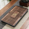 Kung Fu tea set tea tray tea tray drainage and water storage dual-purpose komu tea table melamine chassis wooden walnut