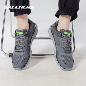 斯凯奇夏季男鞋轻便跑步鞋透气休闲鞋防滑中老年鞋大码运动鞋子男