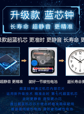 易普拉6093挂钟客厅钟表现代轻奢静音时钟创意简约静音扫秒石英钟