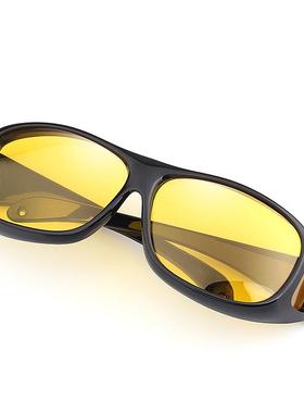 抖音同款男士防护眼镜骑行夜视镜多功能套镜墨镜开车防风沙太阳镜