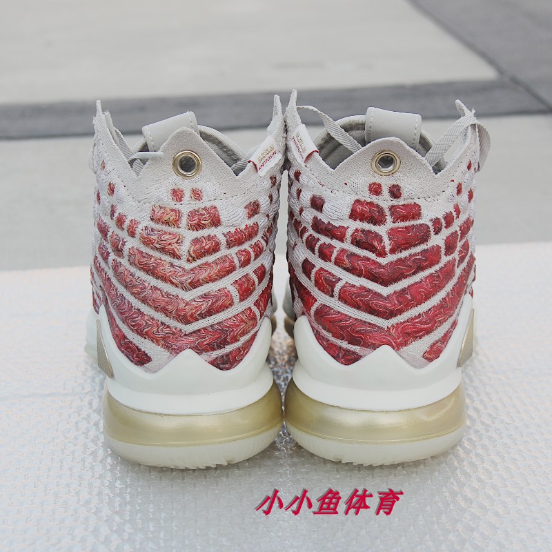 NIKE LEBRON 17 PRM EP 詹姆斯LBJ17玫瑰金浮雕篮球鞋 CT3467-001 - 图1