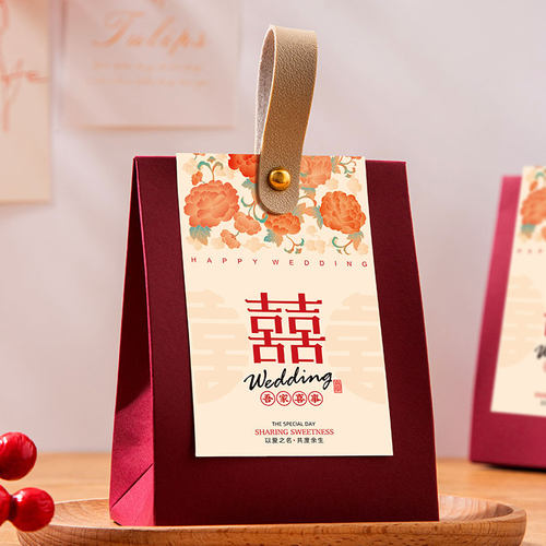 2025新款结婚订婚专用喜糖盒子高级感糖果盒婚礼婚宴伴手礼盒空盒 - 图0