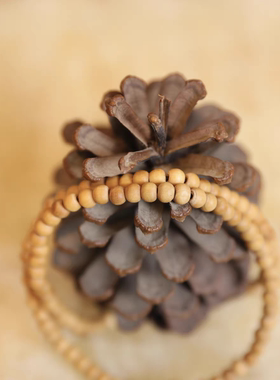 手作手串佛珠手链高油密木质