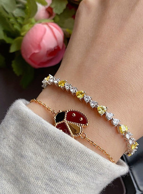 pringxy女生莫桑石甜美手链