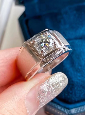 高级感银镀金四爪霸气男戒