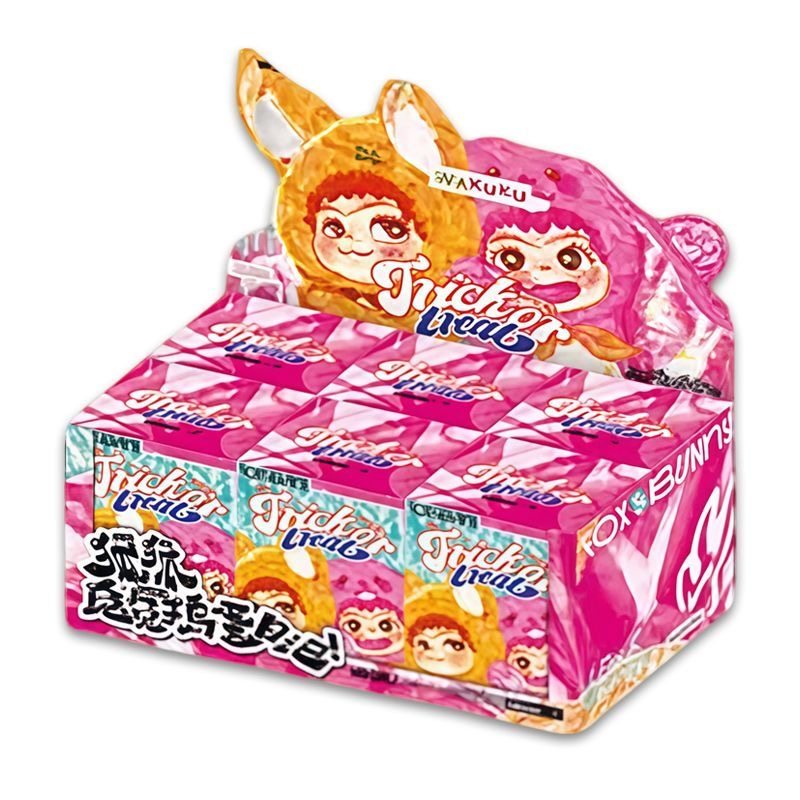 正版wakuku狐狐兔兔捣蛋日记系列毛绒玩偶潮玩手办盲其他人偶玩具,淘宝优惠券,粉丝福利购,淘宝优惠卷