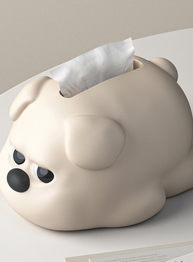 MSKA纸巾盒客厅高档轻奢茶几家用高颜值可爱创意桌面餐巾抽纸盒子