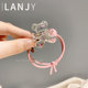 Exquisite transparent bear children's head rope
