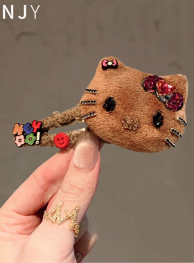 韩系甜美卡通猫咪发夹