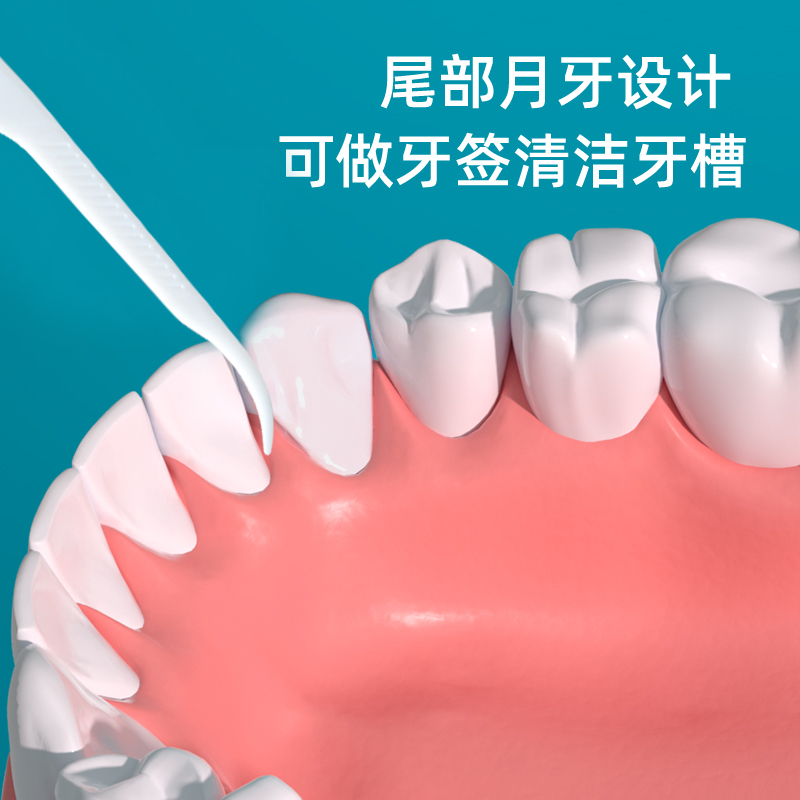 超细高拉力细滑牙线棒一次性高分子牙线牙签剔牙线便携牙线盒 - 图1