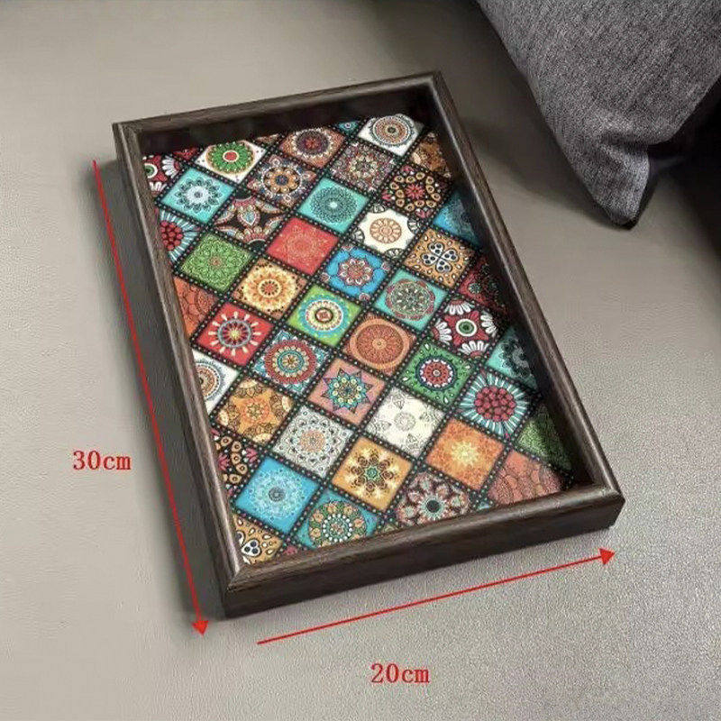 高档复古茶盘胡桃木首饰长方形轻奢木质收纳酒杯茶水文玩茶盘托盘,淘宝优惠券,粉丝福利购,淘宝优惠卷