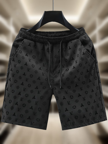 欧洲站潮牌短裤男士休闲五分裤子夏季修身外穿大裤衩男生帅气中裤 - 图1