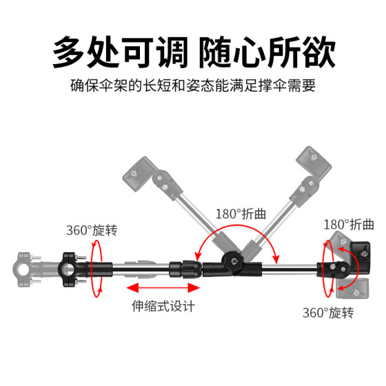 Electric vehicle umbrella stand sunshade fixing artifact