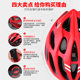 One-piece bicycle riding helmet renewed every five years