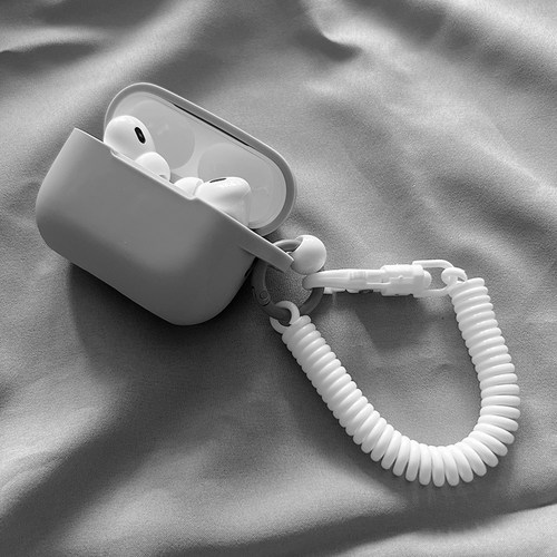 高级灰色硅胶软壳Airpodspro3保护套Airpods4代保护壳一体式适用苹果蓝牙耳机3代简约纯色ipodpro2第二代四代 - 图3