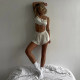 Cnyishe casual strappy vest shorts two-piece set