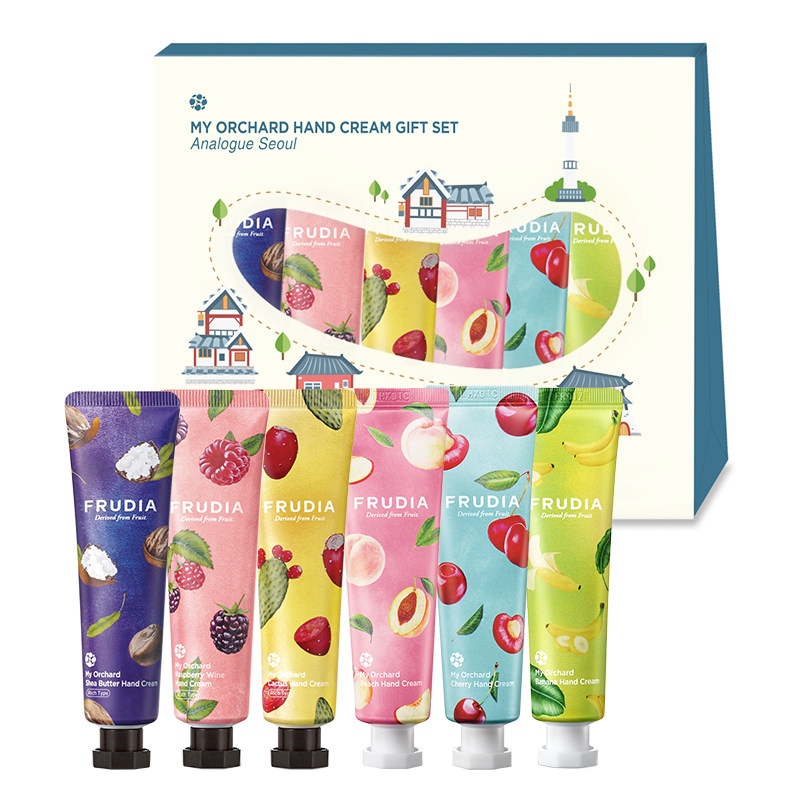 韩国frudia传统首尔礼盒装防护手霜 FRUDIA海外护手霜