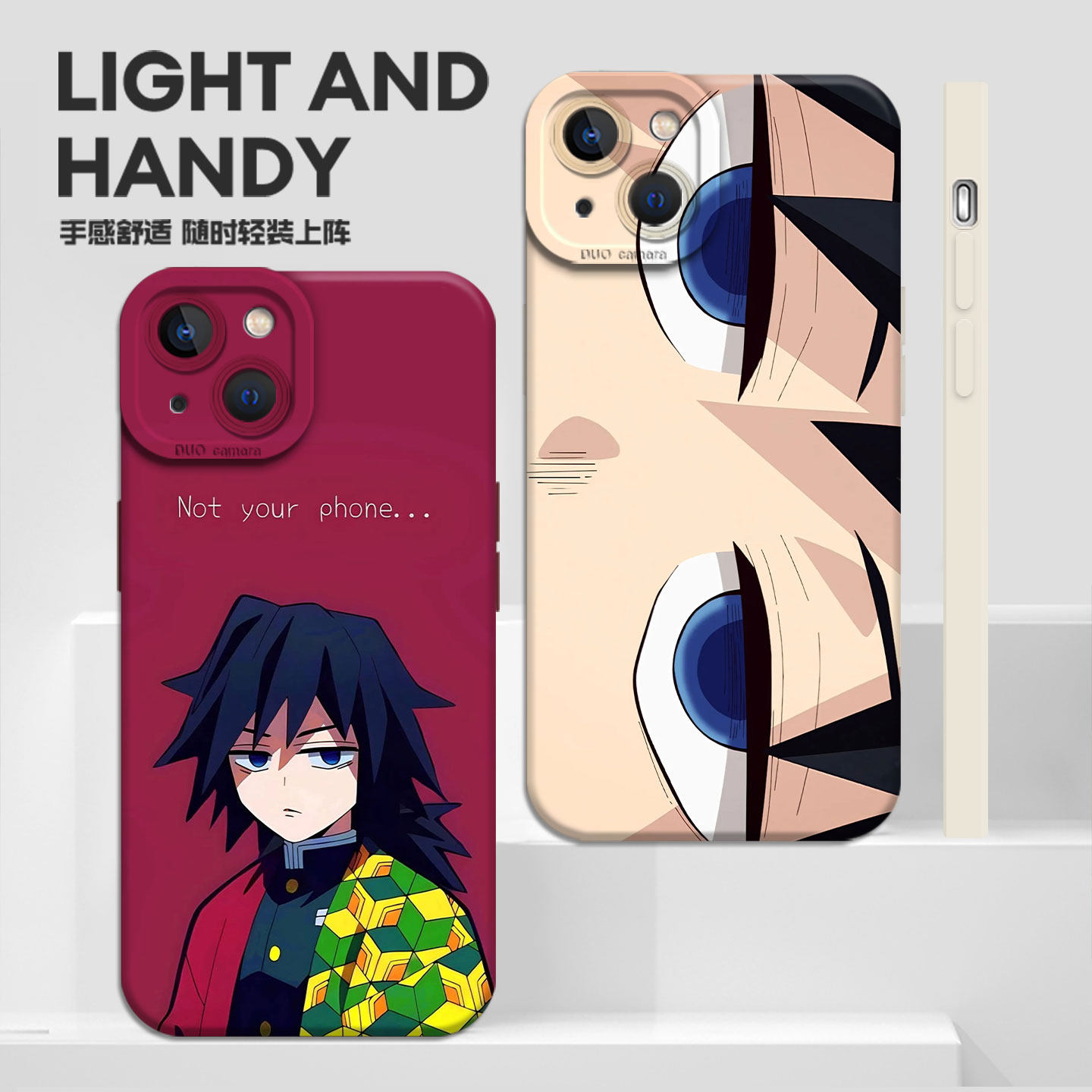 富冈义勇适用iQOO15手机壳neo10Pro+动漫z9turbo一加13T鬼灭12之刃11R二次元7男生8高级6se女1+ace5至尊3v套2 - 图3
