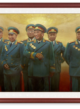 十大元帅会议室展厅走廊装饰画