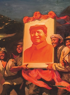 延安火炬展厅办公室墙画