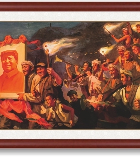 延安会议室展厅走廊装饰画