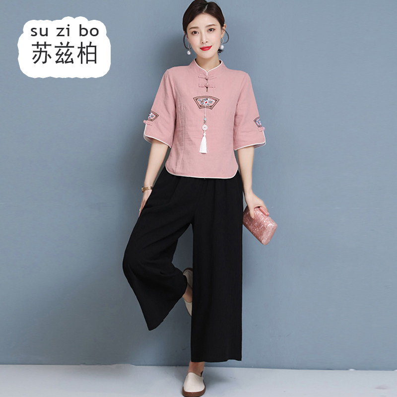 中式唐装瑜伽服禅修服中国风禅意 苏兹柏上衣