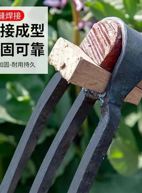 钉耙铁耙钢爬子抓钩农用工具三齿