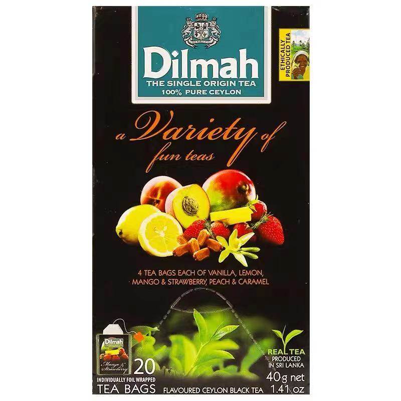 Dilmah迪尔玛蜜桃荔枝柠檬草莓红茶包 锡兰红茶 水果茶包 冷泡茶,淘宝优惠券,粉丝福利购,淘宝优惠卷
