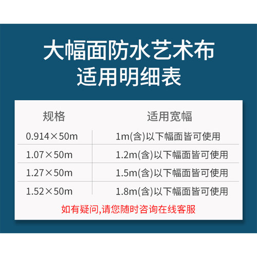 普伟防水写真艺术布卷筒艺术布广告布卷筒纸艺术布刮花布打印挂画喷绘大幅面喷绘机绘图仪使用户内颜料墨水 - 图1