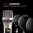 先科OK-12家用无线话筒U段一拖二KTV音响会议头戴式防啸叫麦克风