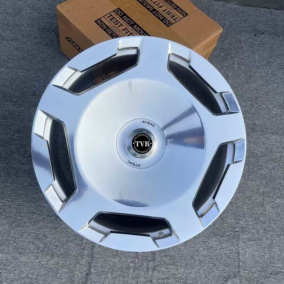 20 21 22 23寸精抛大饼锻造轮毂适配奔驰GLS GLE GLC E300迈巴赫 - 图2