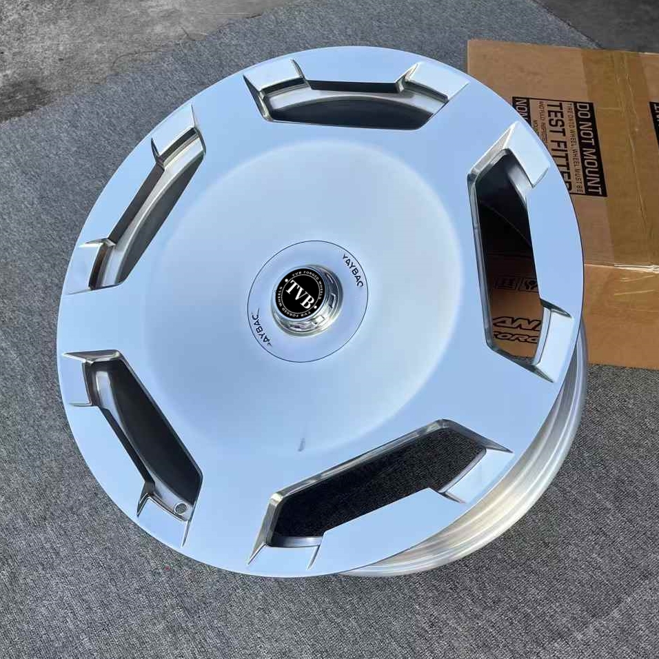 20 21 22 23寸精抛大饼锻造轮毂适配奔驰GLS GLE GLC E300迈巴赫 - 图0