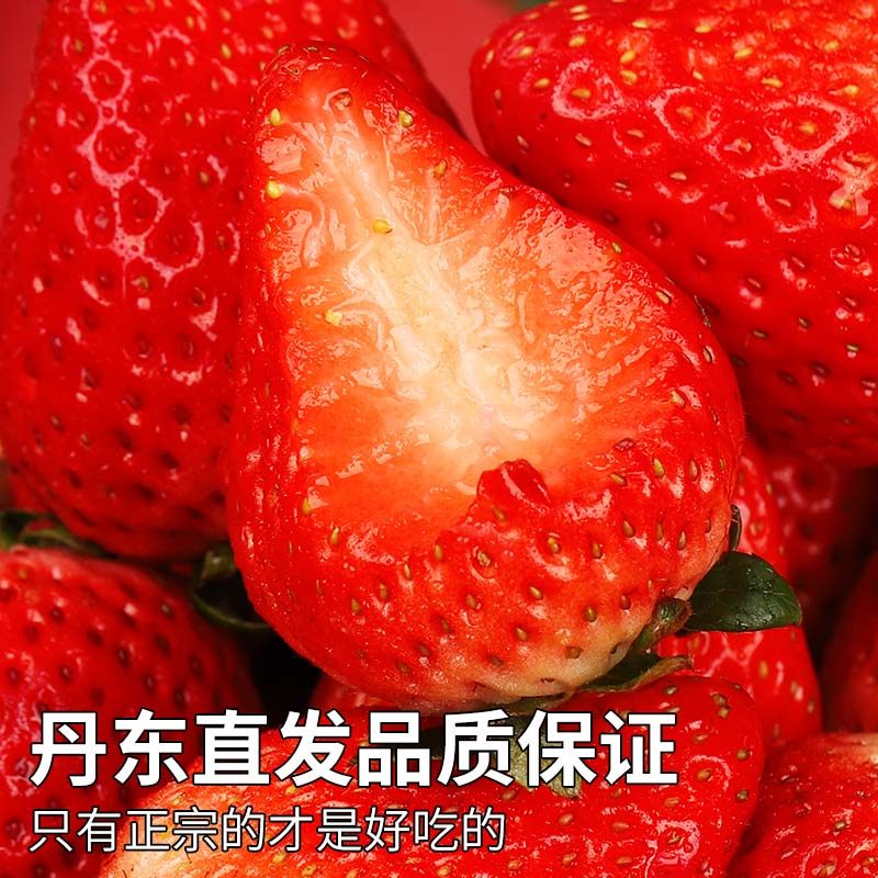 顺丰空运丹东草莓新鲜水果3斤大果奶油红颜九九孕妇当季整箱包邮9,淘宝优惠券,粉丝福利购,淘宝优惠卷
