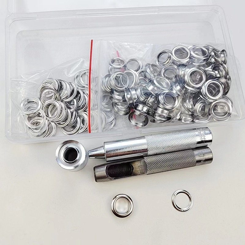 供跨境100套内径10mm加厚气眼扣配安装工具套装服装腰带等鸡眼扣,淘宝优惠券,粉丝福利购,淘宝优惠卷