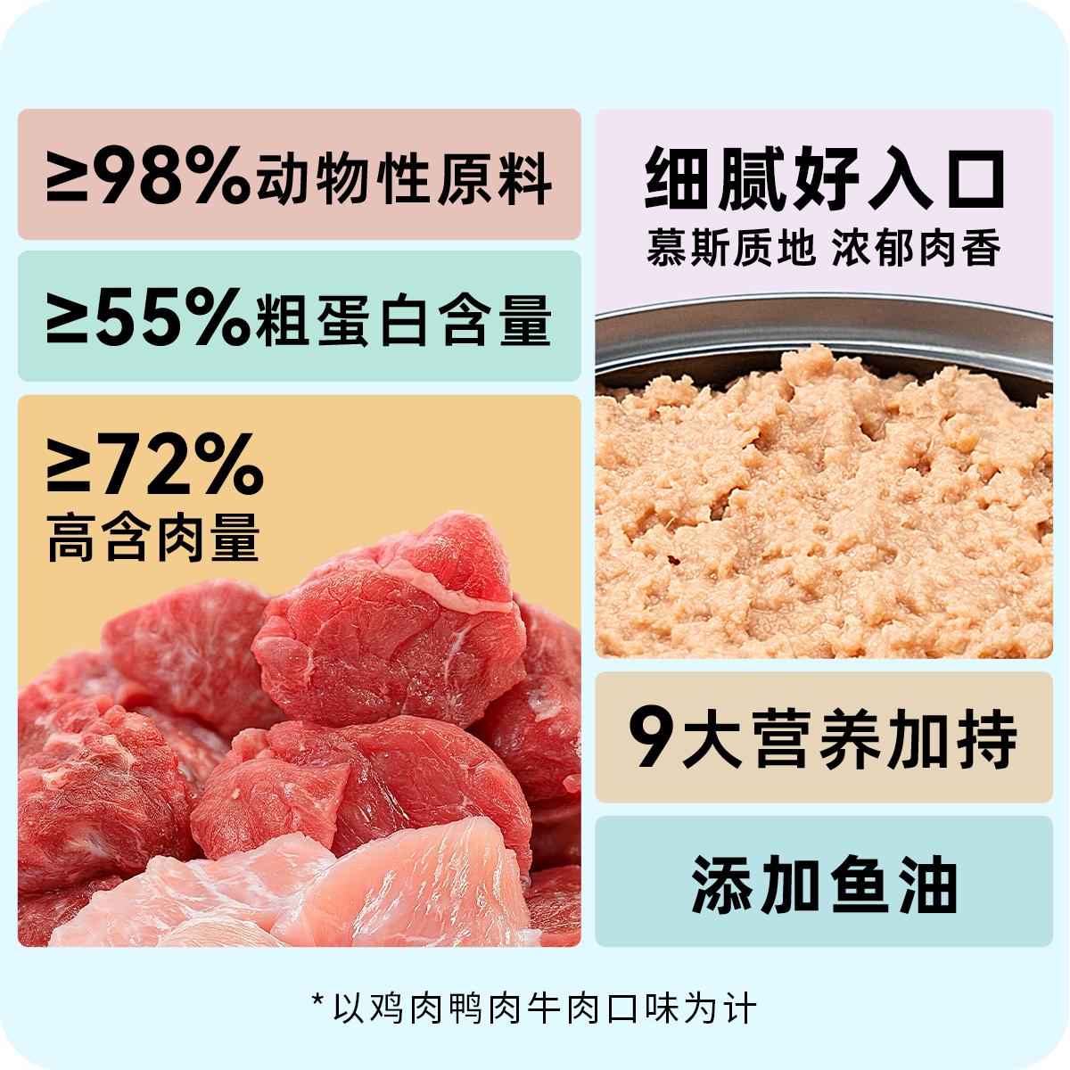好适嘉猫罐头 98k 全价猫粮主食罐猫咪低脂湿粮罐头 低脂量0内脏