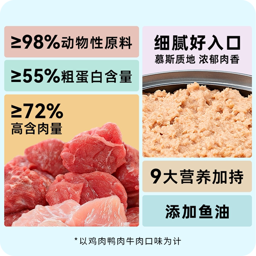 好适嘉猫罐头主食罐85g98K系列幼猫成猫补充营养湿粮猫饭猫咪零食 - 图0