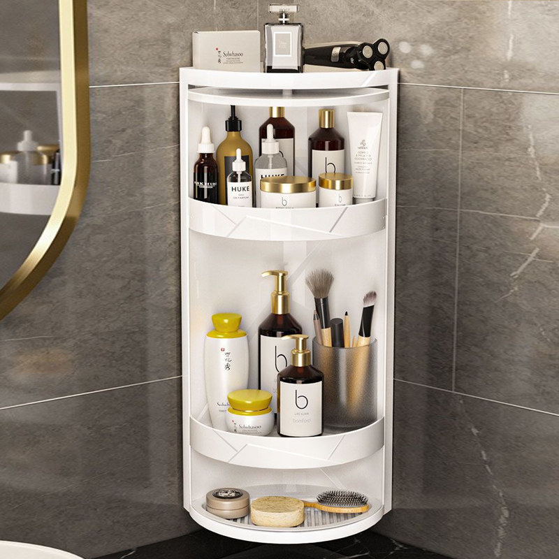 卫生间可旋转置物架360度壁挂免打孔厕所浴室洗手间放化妆品收纳