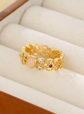 宫廷风轻奢精致指环巢趣饰品百搭