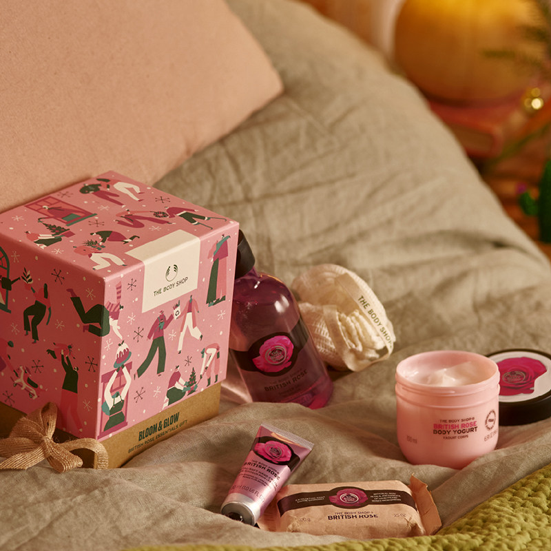 【新年礼物】thebodyshop英伦玫瑰 TheBodyShop海外身体护理套装